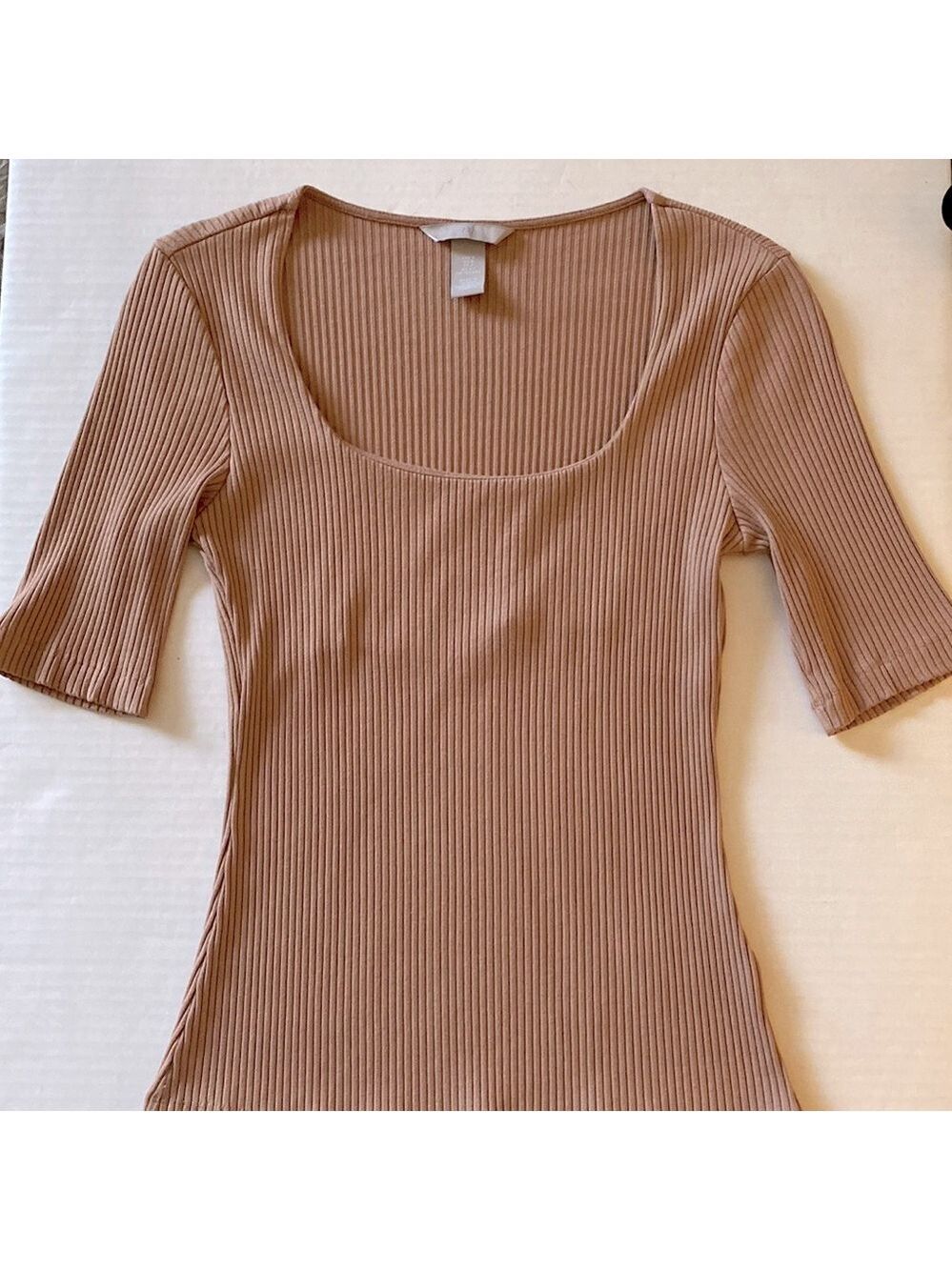 H&M Ribbed Tan Top